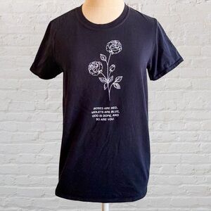 God Is Dope Floral Design Graphic T-Shirt